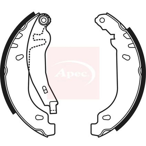 Apec Brake Shoe Set Axle Kit SHU660