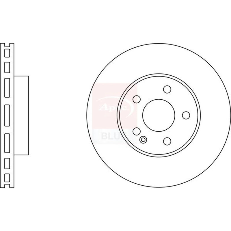 Apec Front Brake Discs SDK6110-x2