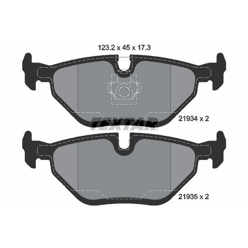 Textar Rear Brake Pad Set 2193402