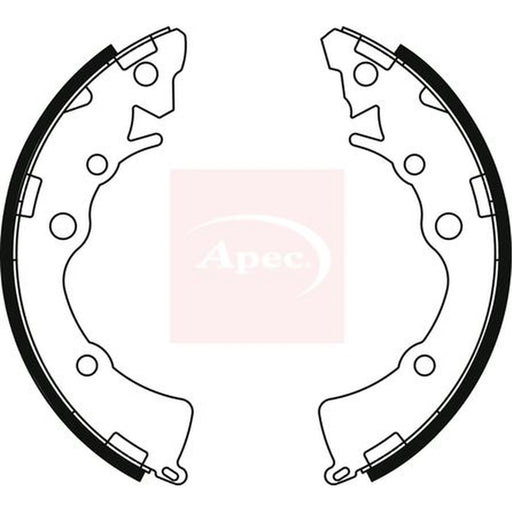 Apec Brake Shoe Set Axle Kit SHU832