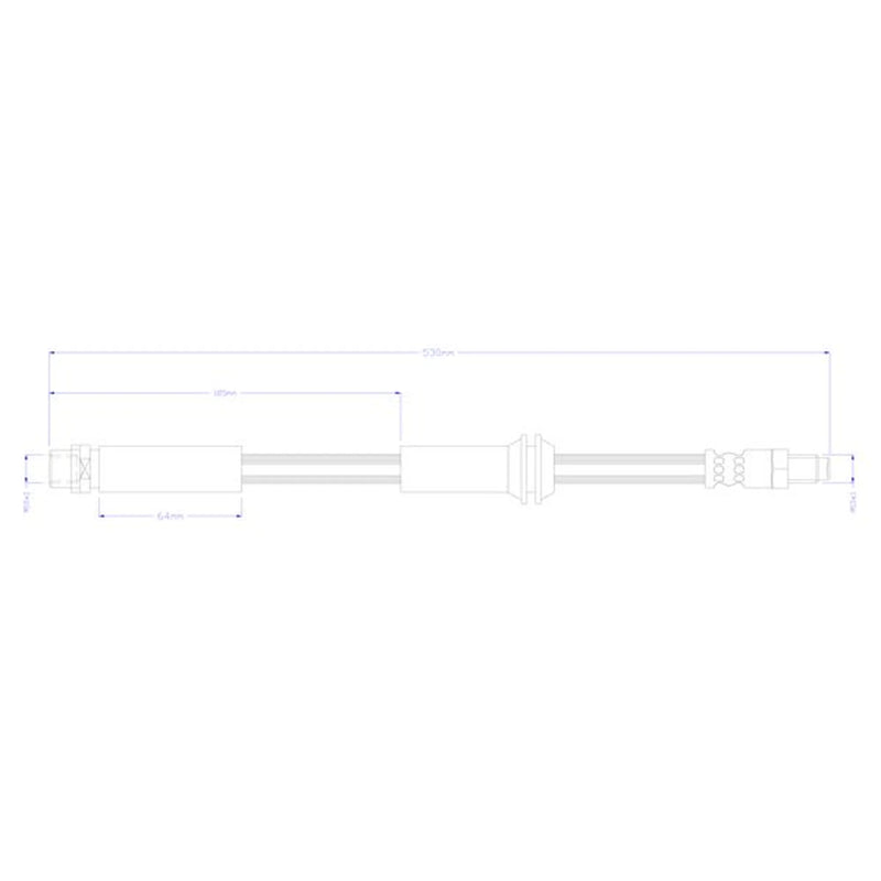 Juratek Brake Hydraulic Hose Line Right JBH1453