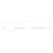 Juratek Brake Hydraulic Hose Line Right JBH1453