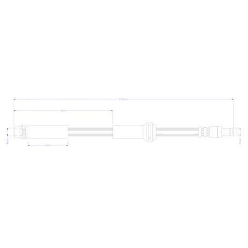Juratek Brake Hydraulic Hose Line Right JBH1453
