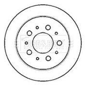 Borg & Beck 2 x Solid Rear Brake Discs BBD4404-x2