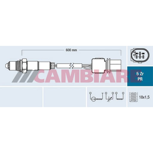 Cambiare O2 Lambda Oxygen Sensor before catalytic converter VE381800