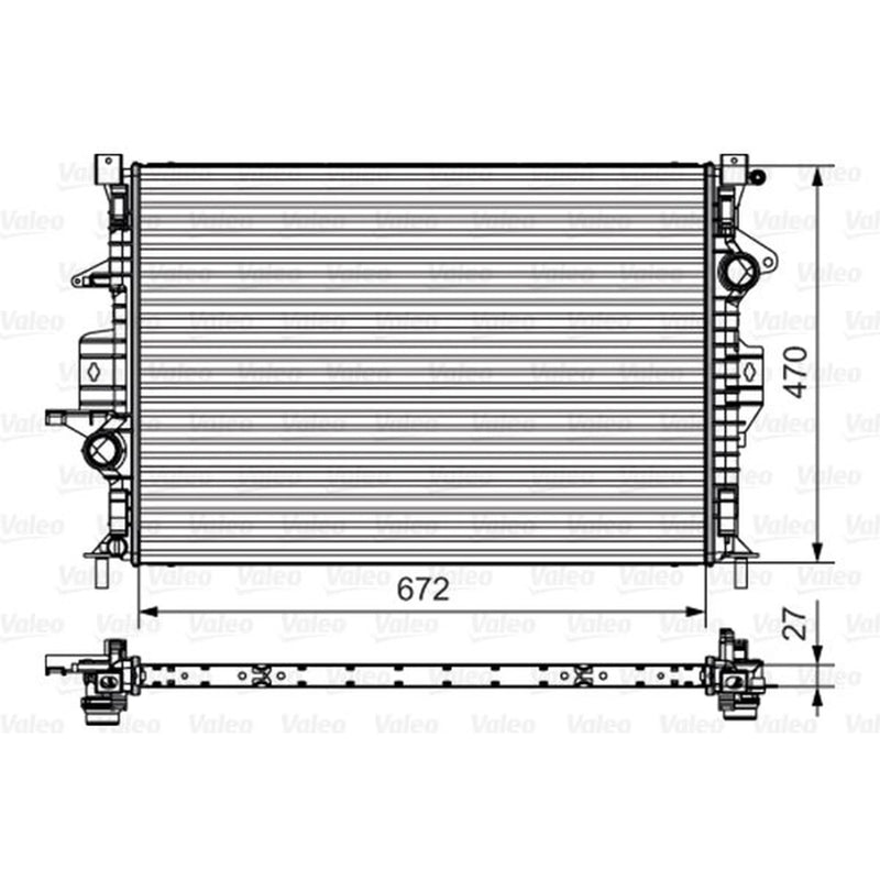 Valeo Engine Radiator 735552