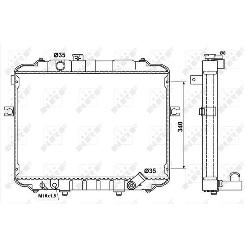 NRF Engine Radiator 53034