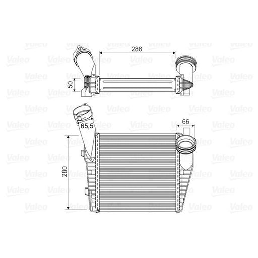 Valeo Intercooler (Charge Air Cooler) Left 818814