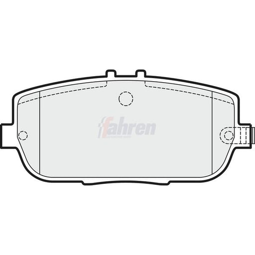Fahren Rear Brake Pad Set FBP3336