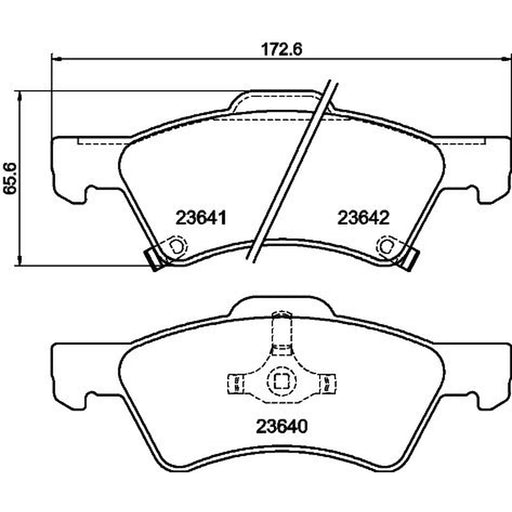 Mintex Front Brake Pad Set MDB2216