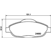 Mintex Front Brake Pad Set MDB2950