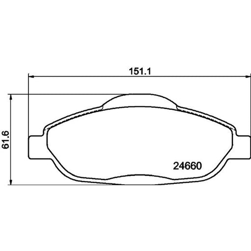 Mintex Front Brake Pad Set MDB2950