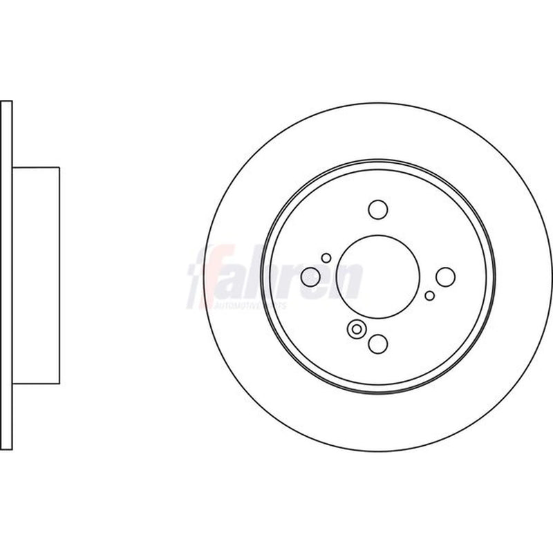 Fahren Front & Rear Brake Discs & Pads fits Suzuki Swift III 2010-2017 1.2 1.3