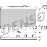 Denso Engine Radiator fits Honda Insight 2009-2013 1.3