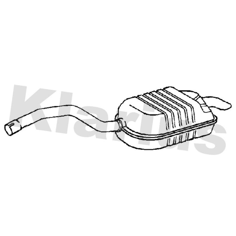 Klarius Box With Tail Pipe Rear VO484T