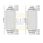 NAPA Steering Bellow Kit Front NCB3001