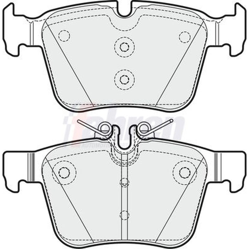 Fahren Rear Brake Pad Set fits Mercedes-Benz C-Class 2013-2023