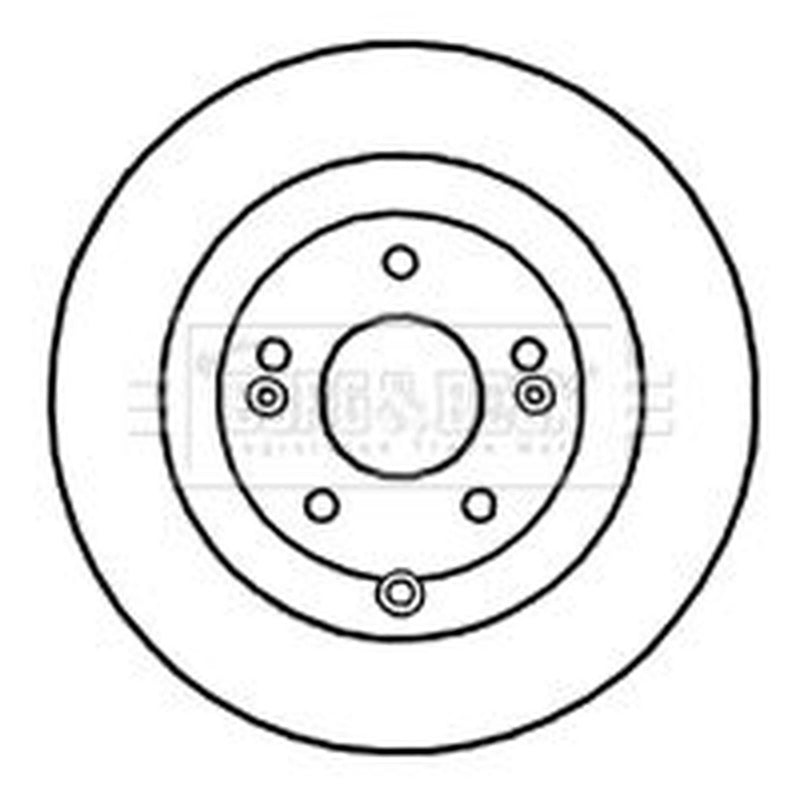 Borg & Beck 2 x Solid Rear Brake Discs BBD4672-x2