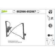 Valeo Electric Window Regulator Lifter Left Front 852566
