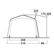 Outwell Jonesville 440SA Flex Drive-Away Awning Campervan 175 - 200 cm - Outwell - Van Life Living