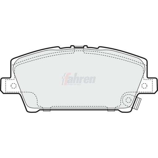 Fahren Front Brake Discs & Pads fits Honda Civic VIII 2005-2012 1.4 1.8 2.2