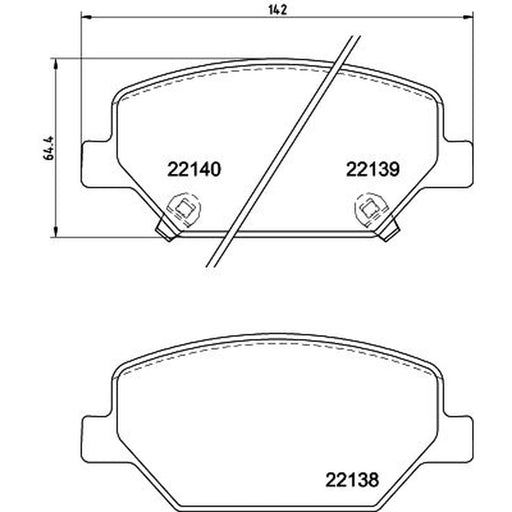DON Front Brake Pad Set PCP1786