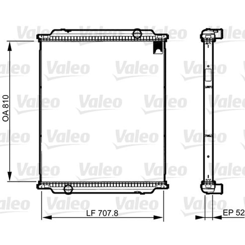 Valeo Radiator Core Assembly 733516