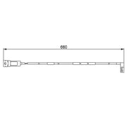 Bosch Brake Pad Wear Sensor Front 1 987 474 909