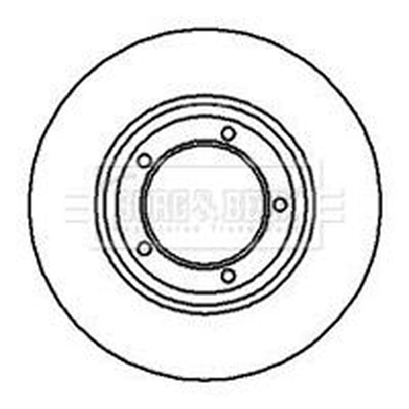 Borg & Beck 2 x Front Brake Discs BBD4032-x2