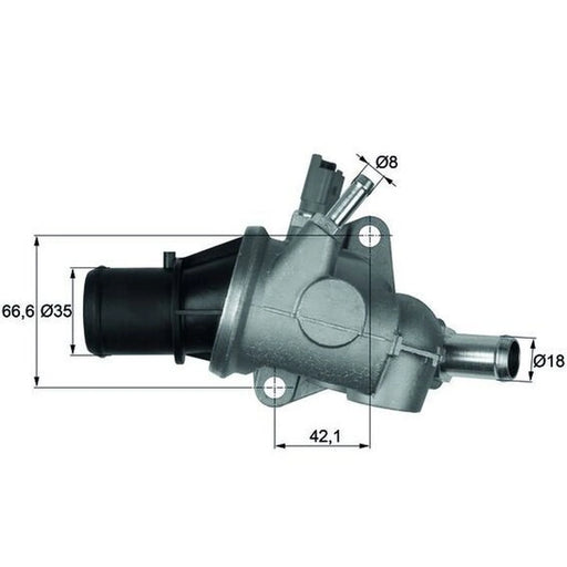 Mahle Thermostat,Coolant TI 167 88