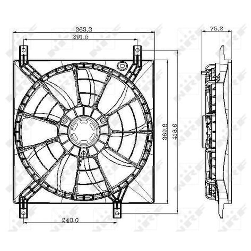 NRF Engine Cooling Fan 47257
