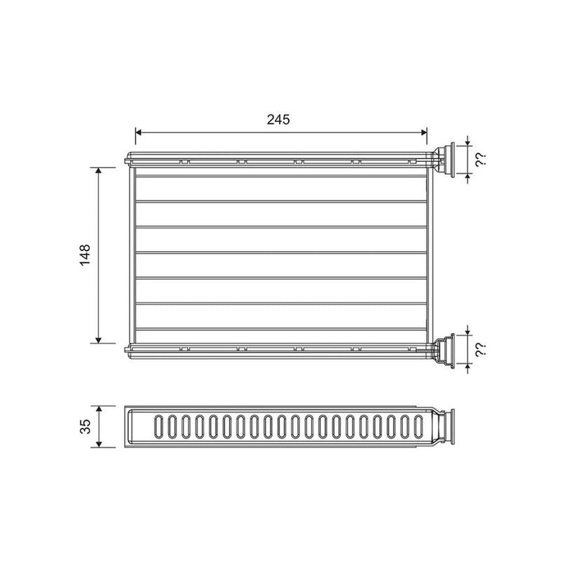 Valeo Heater Matrix Core Heat Exchanger 812401