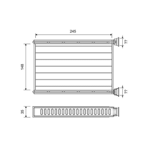 Valeo Heater Matrix Core Heat Exchanger 812401