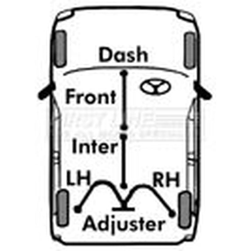 First Line Handbrake Cable Front FKB3499