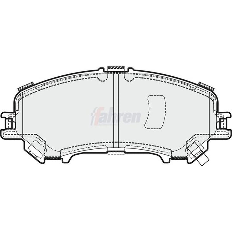 Fahren Front Brake Pad Set fits Nissan Qashqai II 2013-2021
