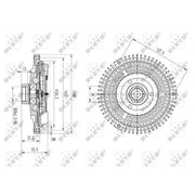 NRF Radiator Fan Clutch 49633