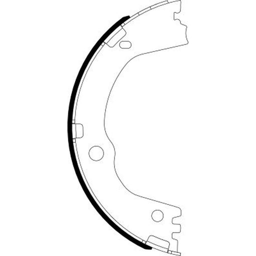Mintex Parking Brake Shoe Set MFR742