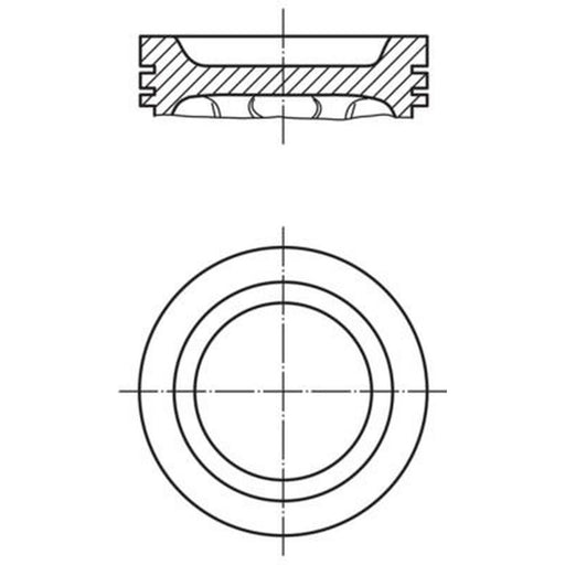 Mahle Piston Cylinder Bore = 87mm 503 52 01