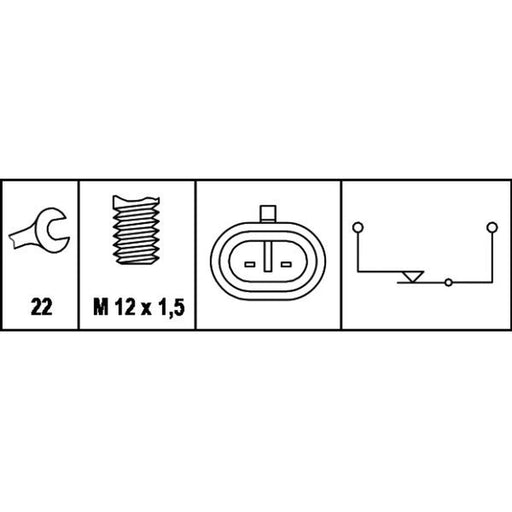 Hella Reverse Light Switch Connectors 6LF 007 356-001