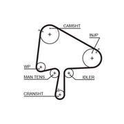 Gates Timing Belt Cambelt 153 Teeth 5510XS