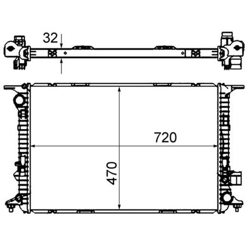 Mahle Engine Radiator CR 1022 000S