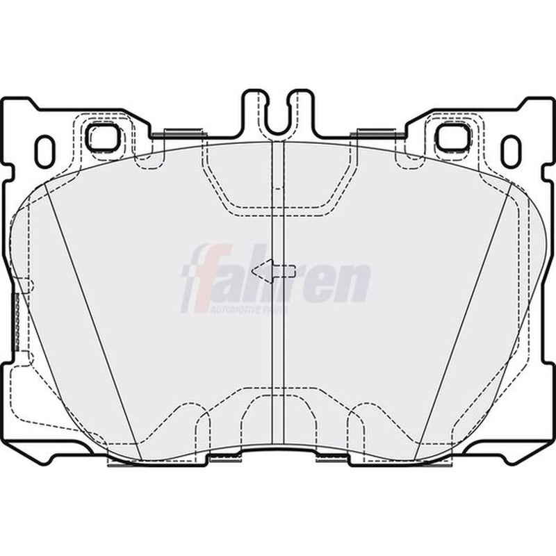 Fahren Front Brake Pad Set fits Mercedes-Benz C-Class 2015-2023