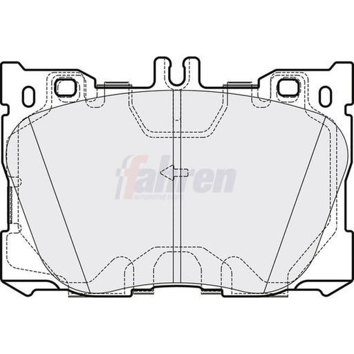 Fahren Front Brake Pad Set fits Mercedes-Benz C-Class 2015-2023
