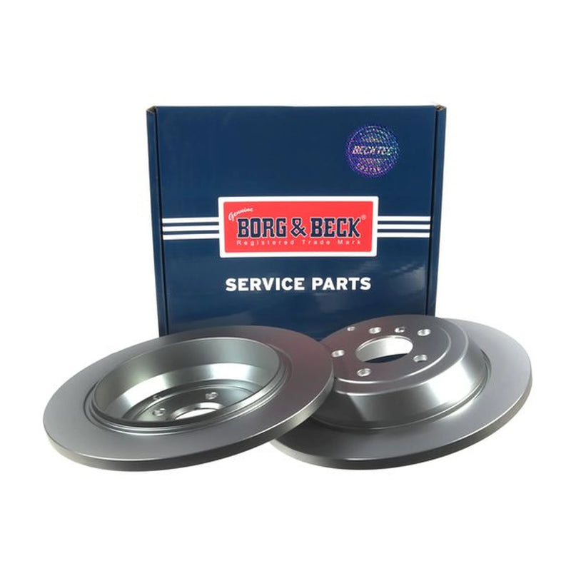 Borg & Beck 2 x Solid Rear Brake Discs BBD4541-x2