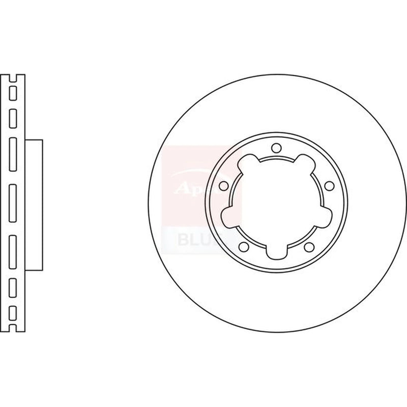 Apec Front Brake Discs SDK6694-x2