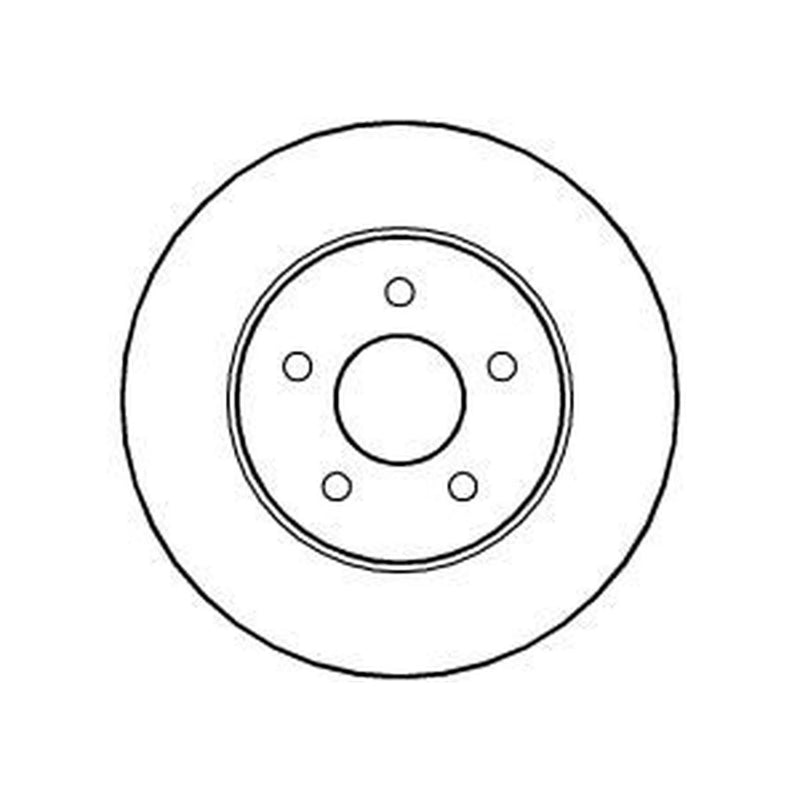 Abtex 2 x Solid Rear Brake Discs BD929S-x2