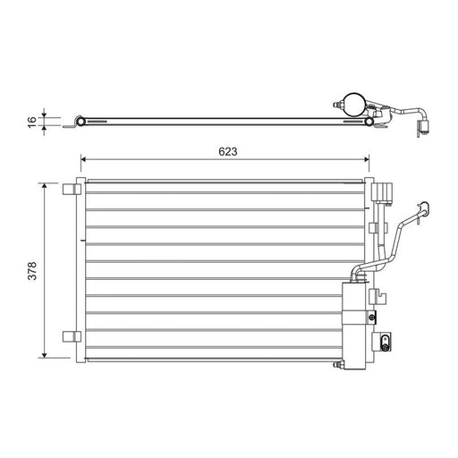 Valeo Air Conditioning Condenser 822733