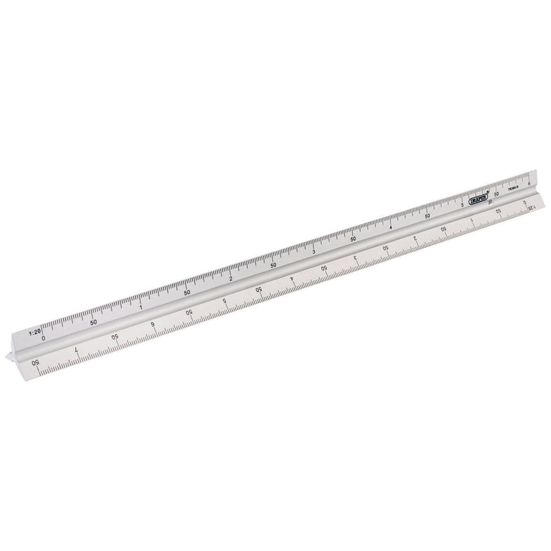 Draper Aluminium Triangle Scale Rule, 300mm 17686 Draper  - Town Parts