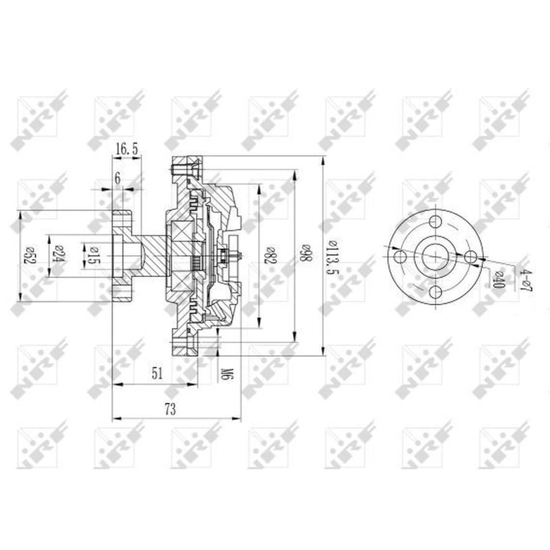 NRF Radiator Fan Clutch 49578