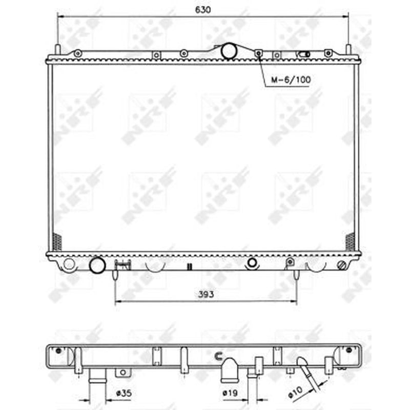 NRF Engine Radiator 509517